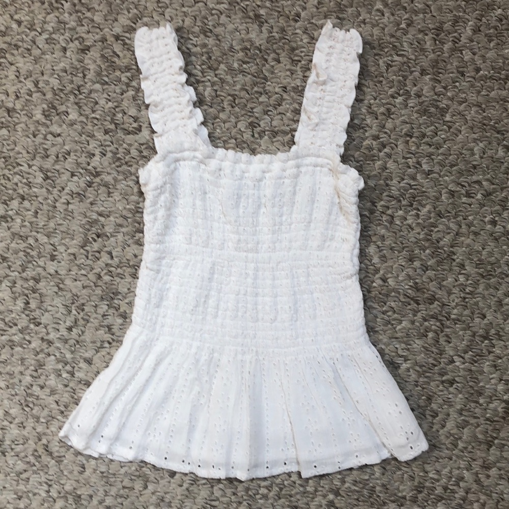 White Hollister tank top.